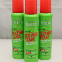 (3x)Garnier Fructis Style Texture Tease Dry Touch Finishing Spray, 3.8 Oz / 109 g Each (Packaging May Vary)