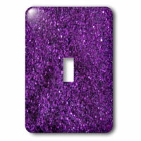 3dRose Purple Sparkle Like - Single Toggle Switch (lsp_31158_1)