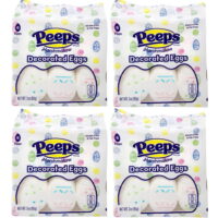 Peeps Decorated Marshmallow Eggs Easter Candy Pack of 4