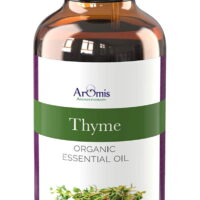 ArOmis Thyme Essential Oil - USDA Certified Organic - 100% Pure Therapeutic Grade - 30ml (1 fl oz) Undiluted, Premium, Oils Perfect for Aromatherapy Diffuser