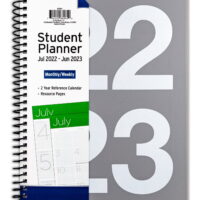 PlanAhead Monthly/Weekly Student Planner, July 2022 - June 2023, 8.5 x 10