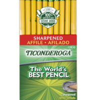 Ticonderoga Classic Yellow No 2 Pencils, Pre Sharpened, 30 Ct