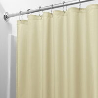 2-Pack: Heavy-Duty Magnetic Mildew Resistant Vinyl Shower Curtain Liners, Ivory
