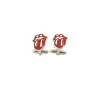 Rolling Stones Tongue Men's Groomsmen Cuff Links w/Gift Box by Superheroes