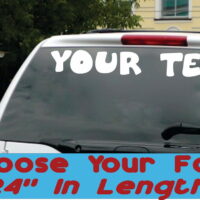 Custom Made To Order Vinyl Lettering for Vehicles, Boats, Signs, Doors, Windows & Much More Personalized Decal Sticker 4 Inches X 24 Inches
