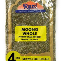Rani Moong Whole (Ideal for cooking & sprouting, Whole Mung Beans with skin) Indian Lentils, 64oz (4lbs) 1.81kg ~ All Natural | NON-GMO | Vegan | Indian Origin