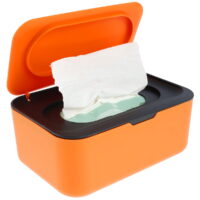 Wipes Dispenser Baby Wipe Holder Sealing Refillable Wipe Container Keeps Wipes Fresh Dustproof Tissues Wipes Case with Lids for Home Bedroom Nursery Room Car Office Bathroom