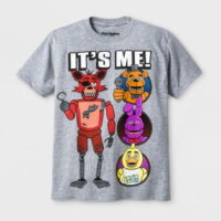 Five Nights At Freddy's It's Me Character Graphic Boys T-Shirt in Athletic Heather Size M