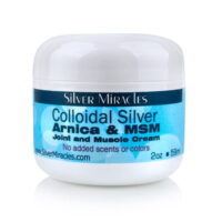 Silver Miracles - Arnica and MSM Joint and Muscle Colloidal Silver Cream - 2 oz