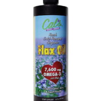 Cal's Flax Oil - Essential, Organic Omega-3, Pure, 100% Cold-Pressed, Virgin, Unrefined & Organic - Vegetarian Source of Omega-3 for Skin, Joint, Heart, Brain, & Nerve Health Support, 16oz