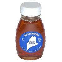Maine Wild Blueberry Honey - 8oz, U.S GRADE A