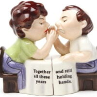 Couple Holding Hands: Together After These Years Salt and Pepper Shaker Set