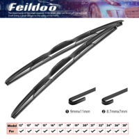Feildoo 22 in & 21 in Windshield Wiper Blades Fit For Dodge Durango 2016 22'&21' Premium Hybrid Wiper Replacement For J U HOOK Wiper Arm, Car Front Window (Pack of 2)