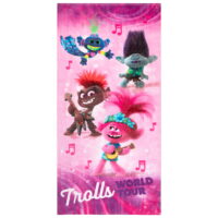 Trolls 2 World Tour, Kids Super Soft Cotton Beach Towel, 28 x 58, Ready to Record