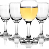1.75oz Mini Wine Glasses Set of 6, Cute Shot Glasses/Great for White and Red Wine/Wine Glass Clear/Tasting Glasses