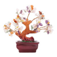 Thy Collectibles 5.88' Artificial Resin Bonsai Quartz Bonsai Money Tree