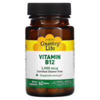 Vitamin B12, 1000 mcg, 60 Tablets, Country Life
