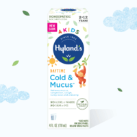 Hyland's Naturals Kids Cold Medicine, Ages 2+, Cold 'n Mucus Relief Liquid, Natural Relief of Mucus & Congestion, Runny Nose, Cough, 4 ounce