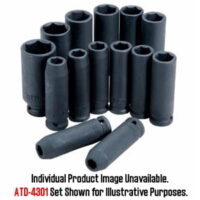 ATD Tools ATD-4318 0.5 In. Drive 6-Point Deep Metric Impact Socket - 18 mm