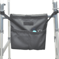 Kinsman Enterprises Walker Bag w/Buckle, Polyester Water-Resistant, Black 81088