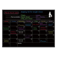Meterk Magnetic Dry Erase Board Calendar Whiteboard Refrigerator Stickers Kitchen Fridge White Board for Weekly Monthly Schedule Daily Planner To Do List