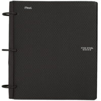 Five Star Flex Hybrid NoteBinder, 1' Round Rings, Black (29328AA2)