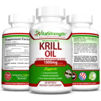 VitaStrength Krill Oil Complete Formula with EPA, DHA, Omega-3, Omega-6 and Omega-9 - 1000 milligrams - Joint, Brain and Heart Health - Healthier Complexion - 60 Softgels