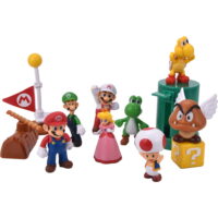 SeekFunning 8 PCS Sets Super Mario Action Figures Toys All Star Collectios,Gifts