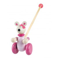Pink Mouse Push Along