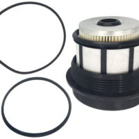 Fuel Filter - with Cap and Seals - Compatible with 1999 - 2003 Ford F-250 Super Duty 7.3L V8 Turbo Diesel 2000 2001 2002
