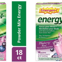 ( Energy+ (18 Count, Blueberry-Acai Flavor) Dietary Supplement Drink Mix with Caffeine, 5.94 Oz 2 Pack