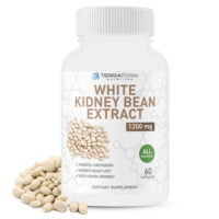 TerraForm Nutrition White Kidney Bean Extract All-Natural Carb Blocker Optimized For Weight Loss & Fat Prevention For Women & Men, 1200 Mg, 60 Capsules