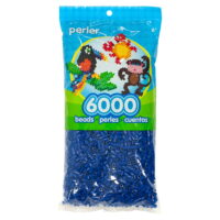 Perler 6,000 Bead Bag - Dark Blue Fuse Beads, Ages 6 and up