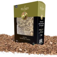 HUMOS Olive Smoking Wood Chips for BBQ, Smoker, Kamado and Gas, Charcoal & Electric Grill (Olive)