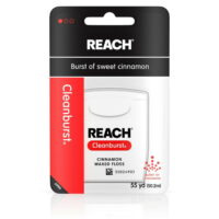 REACH Cleanburst Waxed Floss Cinnamon 55 Yards (Pack of 6)