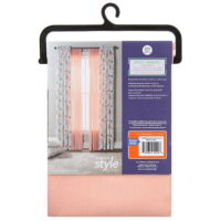 Better Homes & Gardens Textured Georgette Sheer Curtain Panel, 50' x 84', Pearl Blush