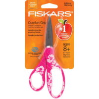 Fiskars 6' Soft Grip Big Kids Scissors - Pink Floral