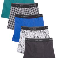 Hanes Boys' Comfort Flex Boxer Briefs 5 Pack, Sizes S-XL