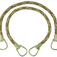 Pair of Elegant Olive Green, Champagne Curtain & Drapery Rope Tiebacks, 18 inch Long, Approx. 1/2 inch Thick, Style# BRTBM Color# WINTER MEADOW - 6939