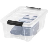 IRIS USA 12 Qt Plastic Storage Box with Latches