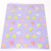 More Than Magic Happy Hearts Purple 1' D-Ring Binder 3-Ring Multi Colored Hearts