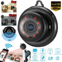 Oture Wireless Camera 1080P Mini Wireless WiFi Smart Home Security Surveillance Camera with Night Vision, Motion Detector, Remote Control, Support IOS Android Windows PC