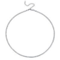 ChicSilver Cuban Link Chain for Men Women Sterling Silver Choker Necklaces 3mm 14 Inch