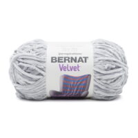 Bernat Velvet #5 Bulky Polyester Yarn, Misty Gray 10.5oz/300g, 315 Yards