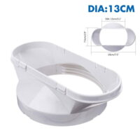 BCLONG 5 Inch/13CM Interface Adapter Portable Air Conditioner Exhaust Hose Connector