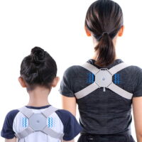 EIMELI Smart Posture Corrector for Women Men Kids, Electronic Posture Reminder with Sensor Vibration, Adjustable Upper Back Brace Straightener for Hunching, Invisible Posture Trainer under Clothes