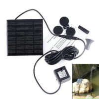 1.8W Solar Fountain Free Standing Floating, Submersible Solar Water Pump with 3 Sprinkler Heads for Different Water Flows, Perfect for Bird Bath, Small Pond and Water Circulation