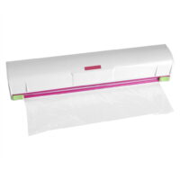 Cling Film Wrap Storage Holder Box Stainless Steel Preservative Film Dispenser Seal Aluminum Foil Wax Paper Cutter