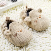 Newborn Baby Girl Boys Cotton Soft Sole Crib Shoes Anti-slip Prewalker Shoes 0-18M