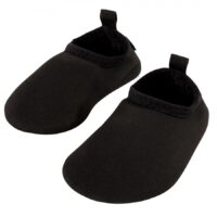 Hudson Baby Infant and Toddler Water Shoes for Sports, Yoga, Beach and Outdoors, Solid Black, 0-6M/1-2 Infant